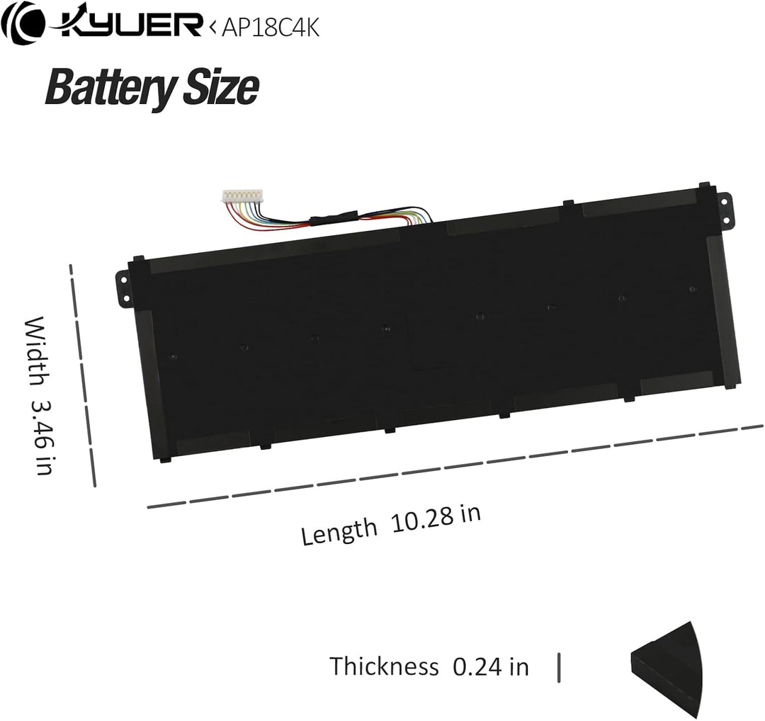 K KYUER 48Wh AP18C4K Laptop Akku für Acer Aspire 5 A514-52 A515-43 A515-44 A514-52G A515-43G A515-44
