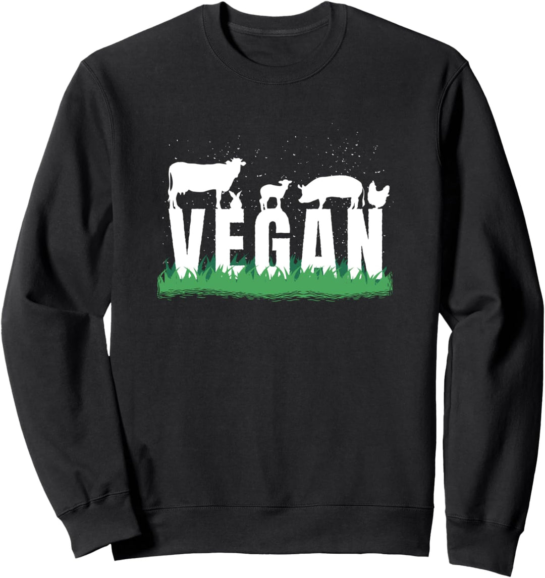 Veggie Vegan Kuh Schwein Sweatshirt