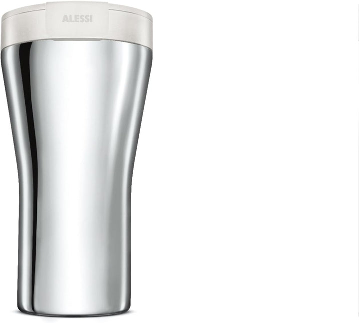 Alessi GIA24 W Travel Mug, Stainless Steel, weiss, Weiss