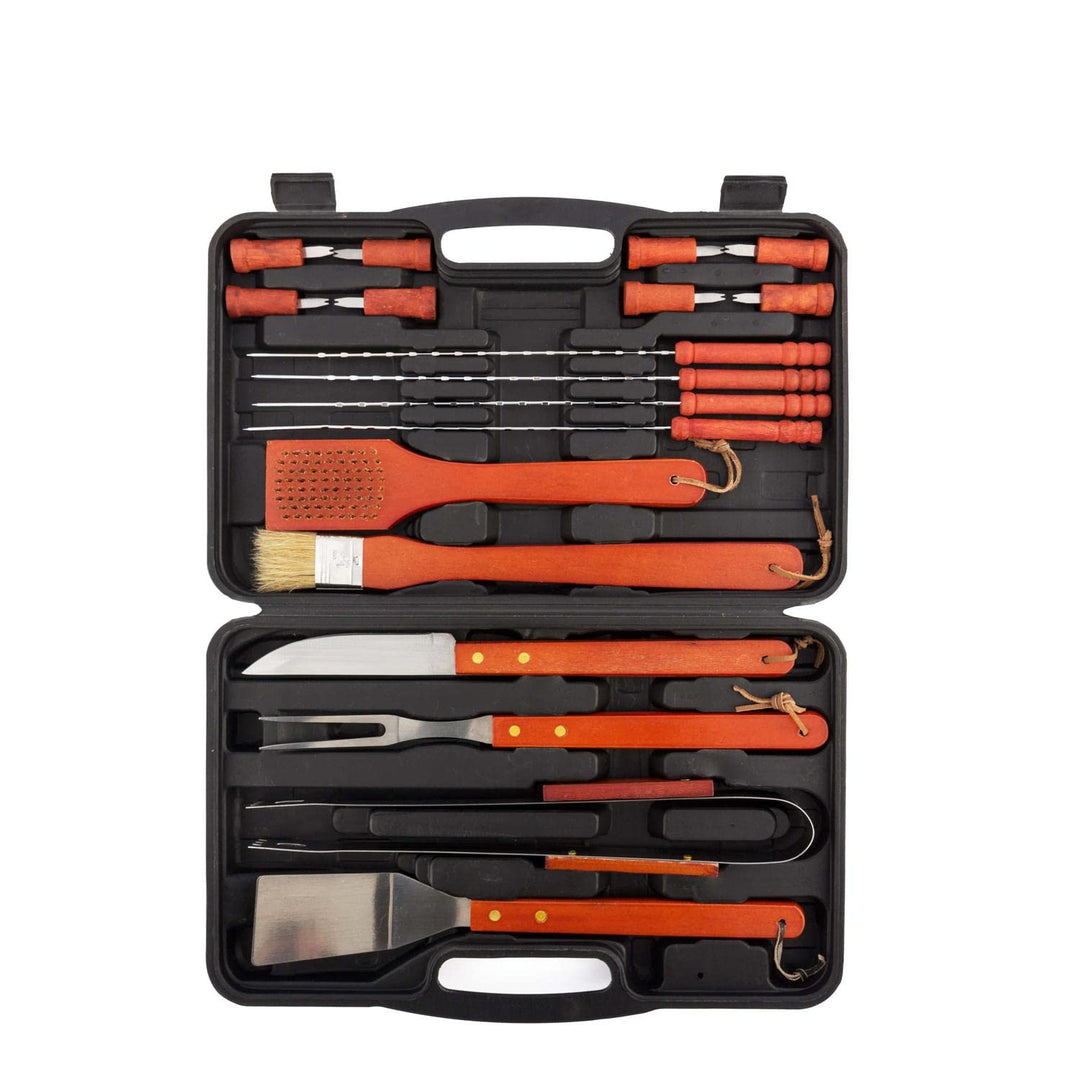 InnovaGoods Unisex – Erwachsene Ig116868 Grillkoffer, Schwarz/Orange, Einheitsgrösse