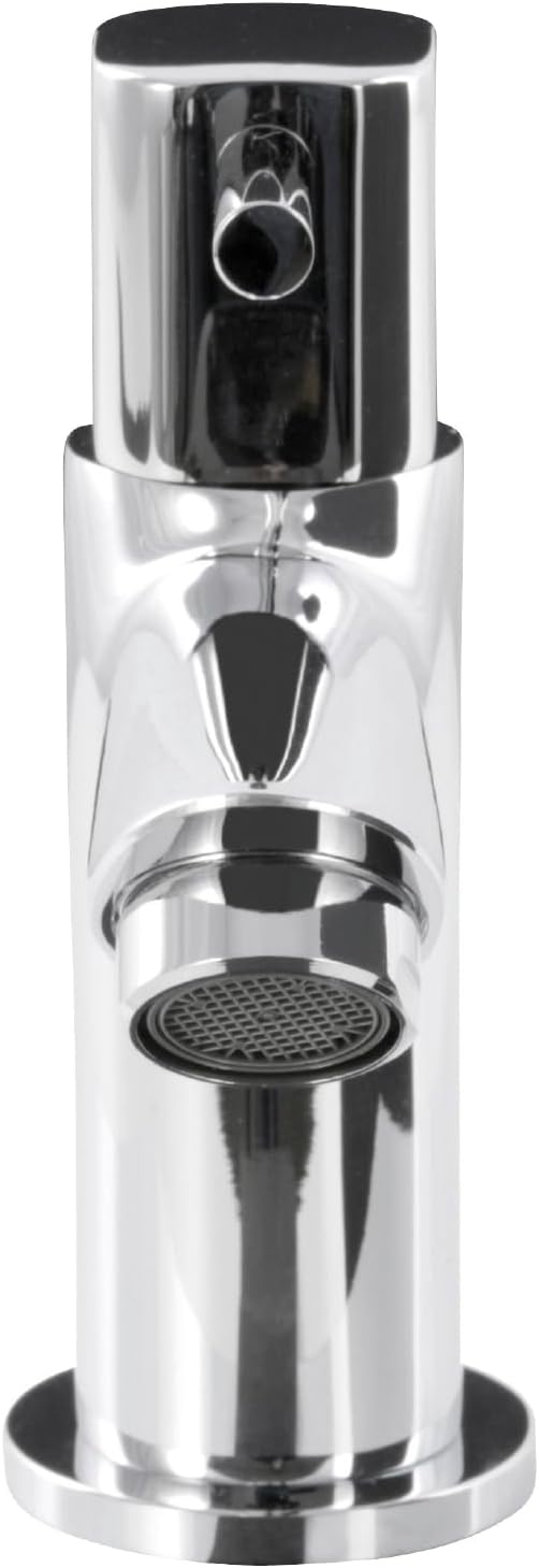 'aquaSu® Standventil Logo mit Wasserspar-Mischdüse, Kaltwasserarmatur mit Keramikkartusche, Einhebel