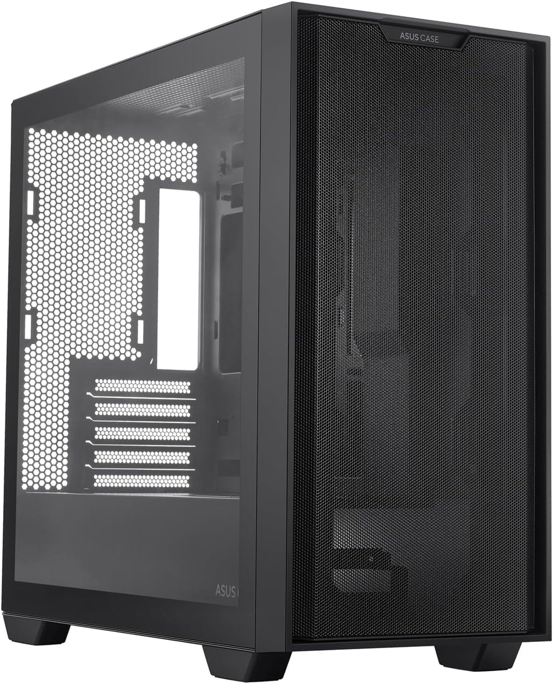 ASUS A21 Micro-ATX Gaming Gehäuse Black (kompatibel mit 360 mm Radiatoren, 380 mm Grafikkarten, Fron