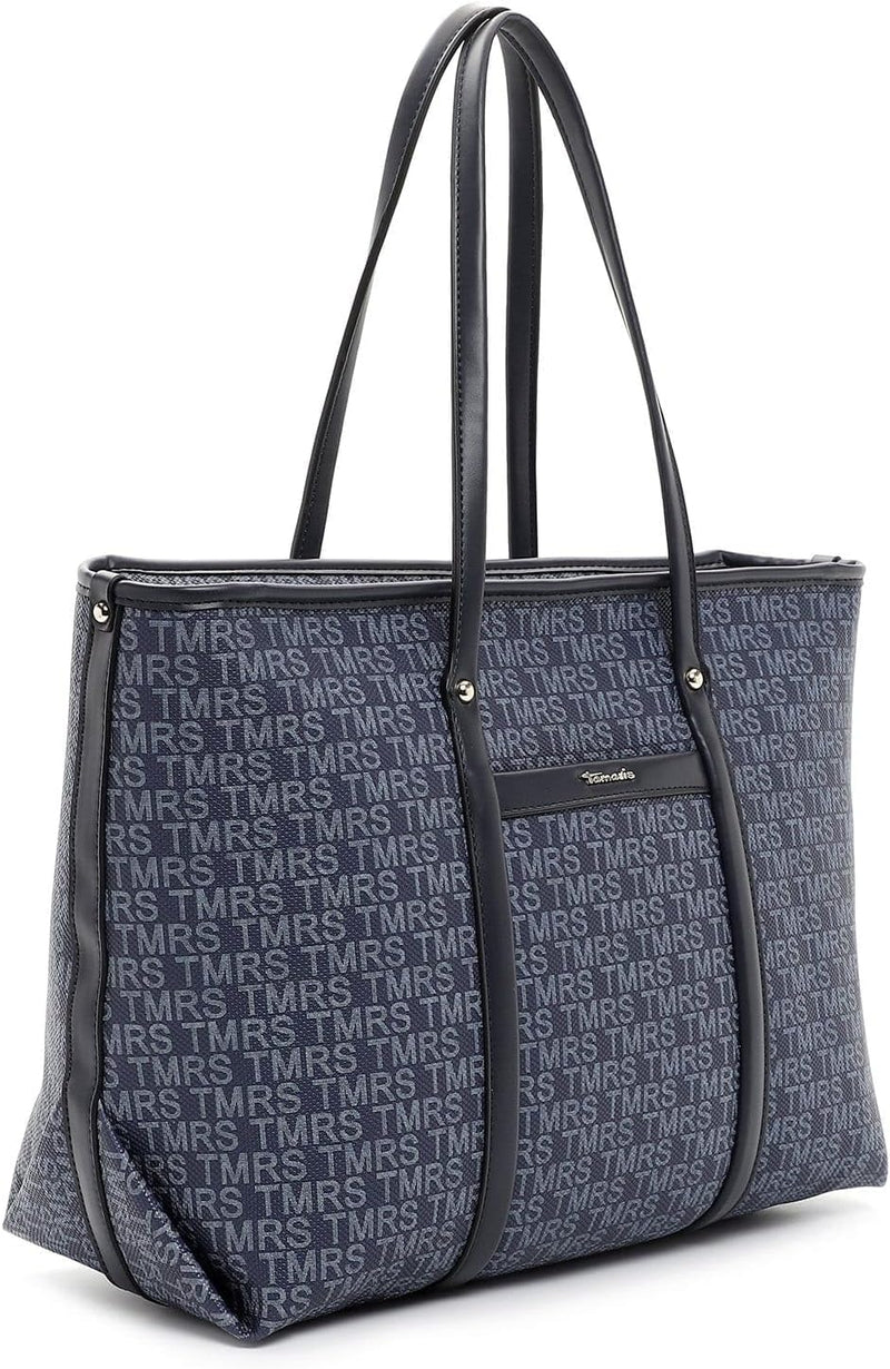 Tamaris Shopper Grace 31439 Damen Handtaschen Print Einheitsgrösse Blue 500, Einheitsgrösse Blue 500