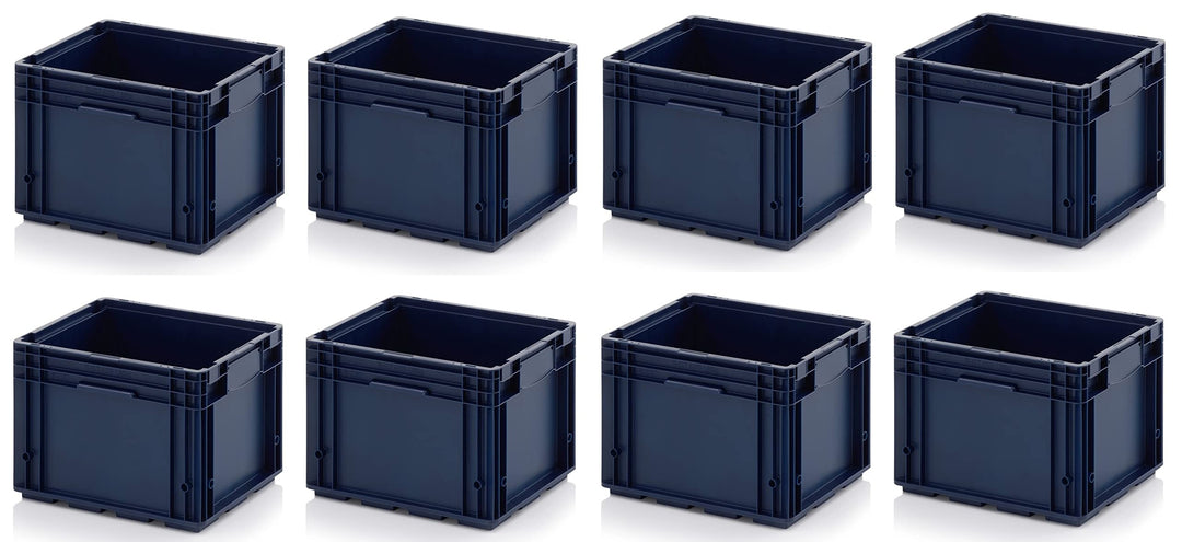 Auer Packaging 8x R-KLT Behälter 40 x 30 x 28 * Kleinladungsträger blau 40x30x28 Eurobehälter Indust