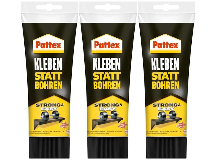 Pattex Montagekleber Kleben statt Bohren, starker Kraftkleber für sofortigen Halt, universell einset