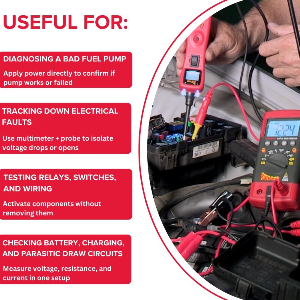 Power Probe PPROKIT01 Kit Elektrischer Schaltkreisprüfer für die Fahrzeugtechnik, enthält Power Prob