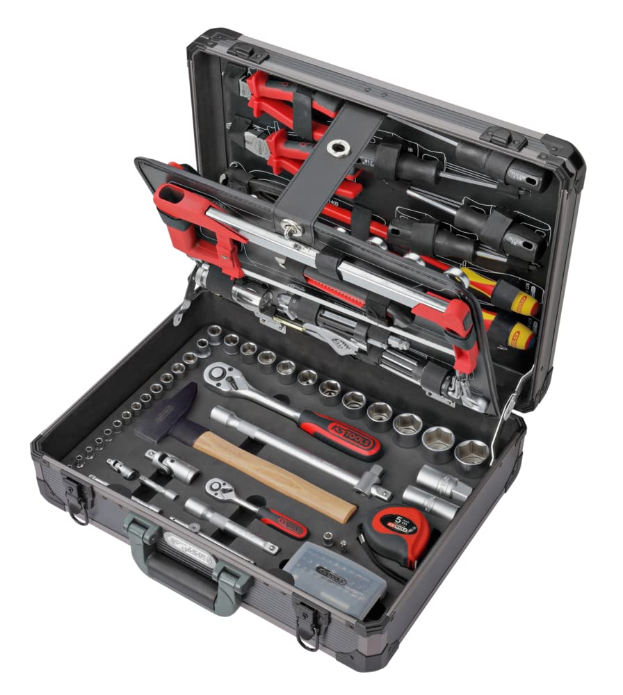 'KS Tools 922.0731 Set 130-teilig Maintenance 1/4 – 1/2 " satiniert verchromt, satiniert verchromt