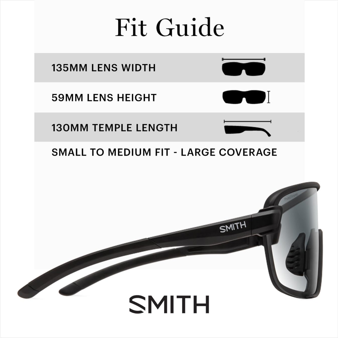 Smith Bobcat Sunglasses – Shield Lens Performance Sports Sunglasses for Skiing, Biking, MTB & More –