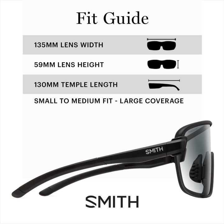 Smith Bobcat Sunglasses – Shield Lens Performance Sports Sunglasses for Skiing, Biking, MTB & More –