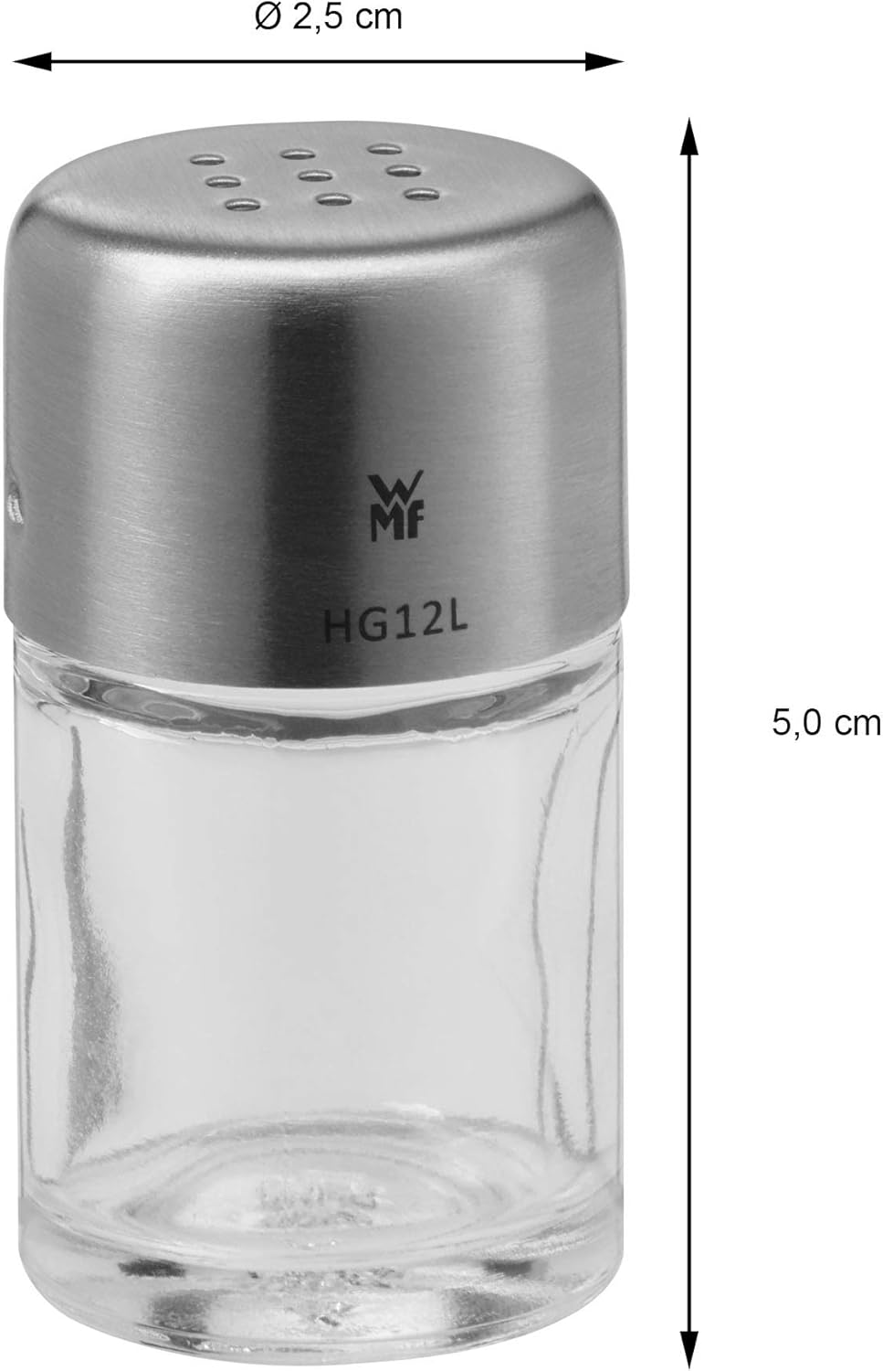WMF Ceramill Nature Salz und Pfeffer Mühle, unbefüllt, für Salz, Pfeffer, Chilli, Salzmühle, Pfeffer
