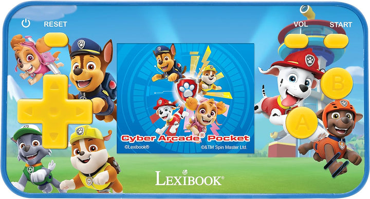 Lexibook Paw Patrol Helfer auf Vier Pfoten Chase Cyber Arcade Pocket Tragbare Spielkonsole, 150 Gami