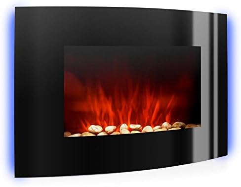 Klarstein Lausanne Elektrokamin - Kamin elektrisch, Elektro Kamin mit Flammensimulation, LED, geräus