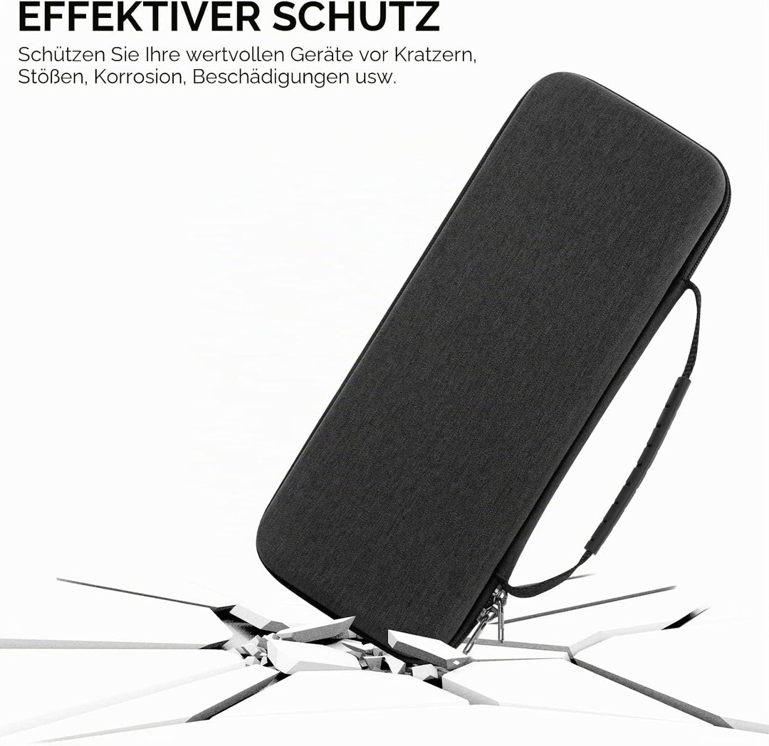 Linkidea Hard Travel Case für Kompakte 60% Tastatur, Computer 61 Tasten Wireless/Wired Keyboard Trag