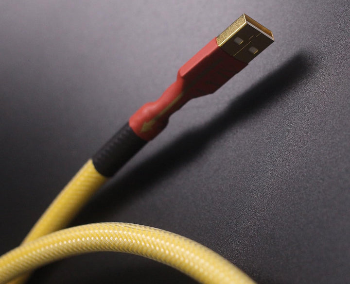KK Cable YB-y1 HiFi, 4 N OFC USB 2.0 A auf B Digital Audio DAC Kabel, Professionelle USB 2.0 Kabel,