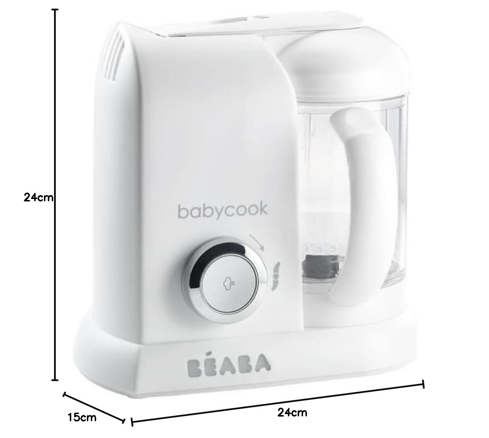 BÉABA - Babycook Solo - 4 in 1 Babynahrungszubereiter - Schonender Dampfgarer - Schnelles Dampfgaren
