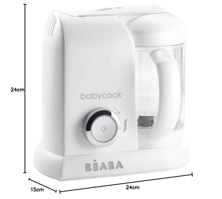 BÉABA - Babycook Solo - 4 in 1 Babynahrungszubereiter - Schonender Dampfgarer - Schnelles Dampfgaren