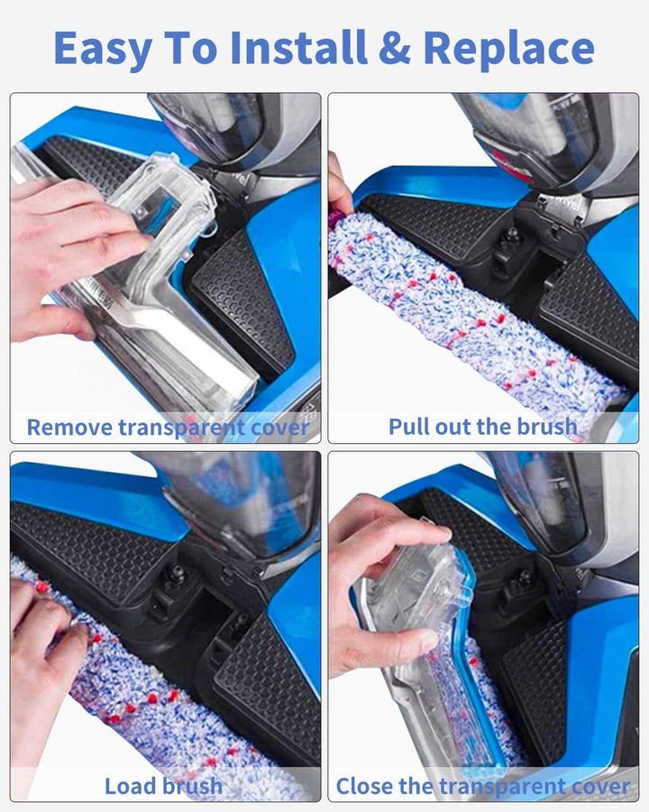Zubehör für Bissell Crosswave 3-In-1,4 Bürstenrollen und 5 Ersatz Filter Kompatibel mit Bissell Vacu