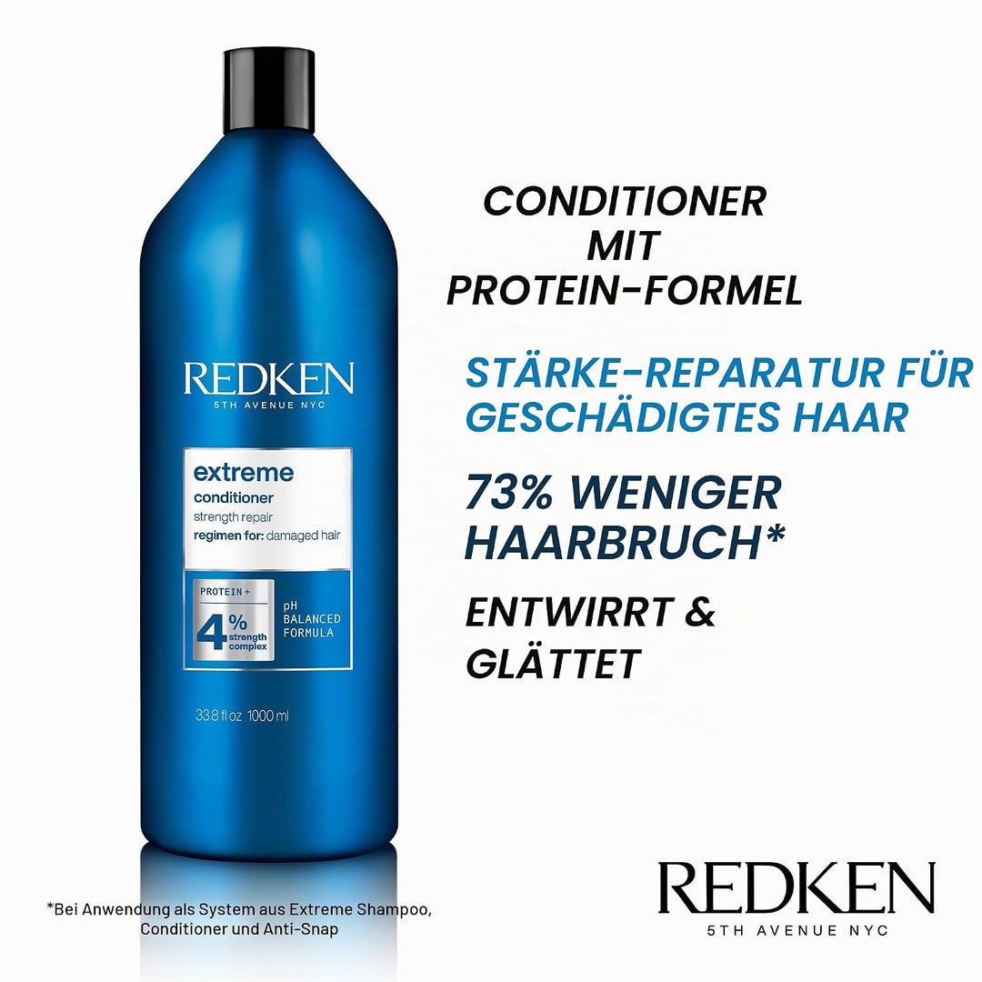 Redken | Spülung für sprödes und geschädigtes Haar, Anti Haarbruch, Mit Interlock Protein Network, E