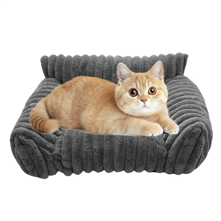 Katzensofa Bett Haustier Couch 50x40x20cm Orthopädische Hund Flauschig Und Waschbar Katzencouch Mit