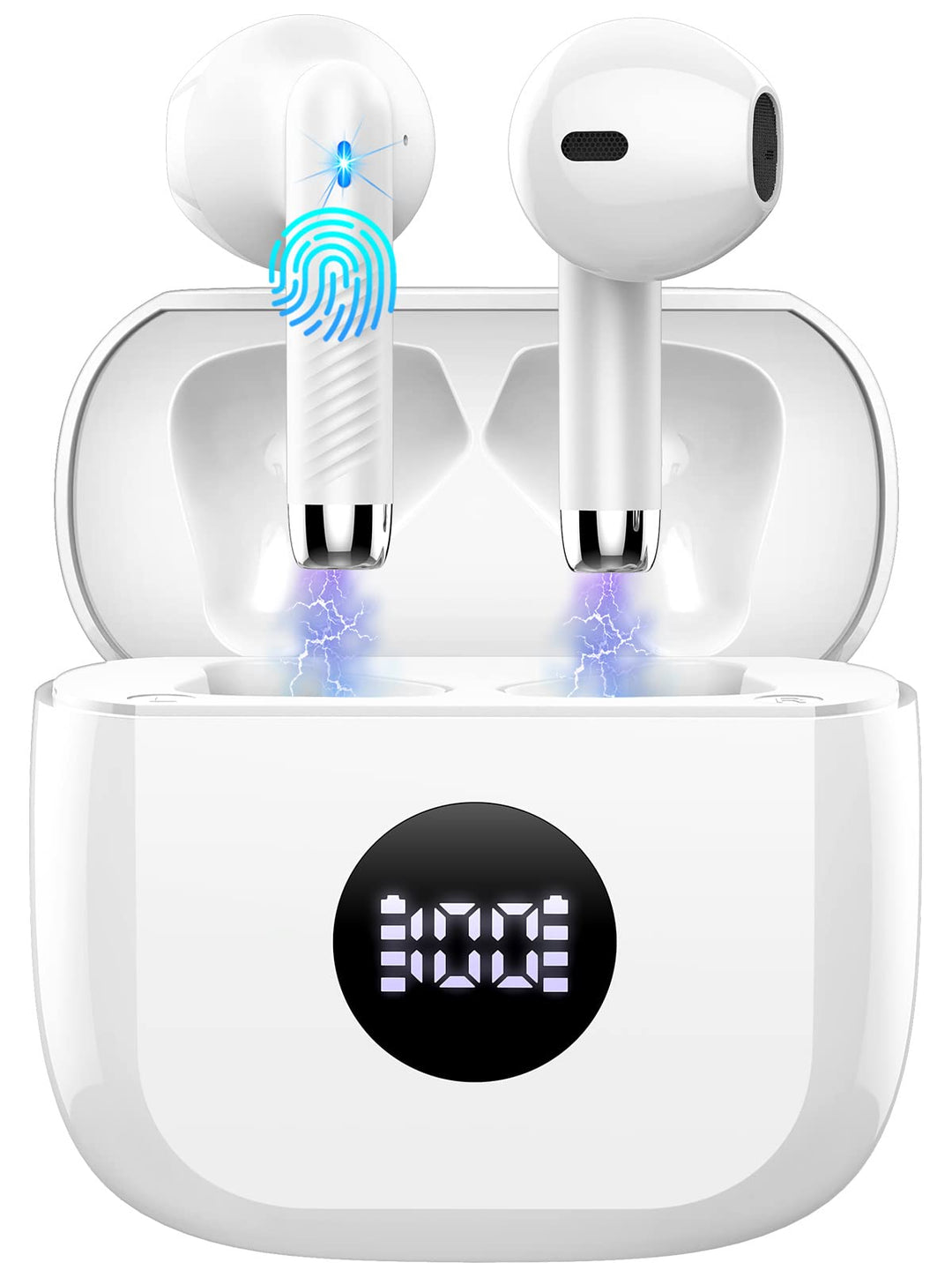 Kopfhörer Kabellos Bluetooth 5.4, Bluetooth Kopfhörer HiFi Stereo mit 4 ENC Noise Cancelling Mic, 40