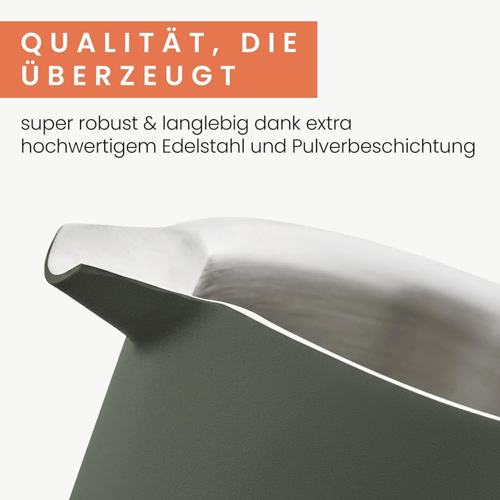 Groenenberg French Press Forest (grün) 600 ml o. 1 Liter I Hochwertige Kaffeepresse mit Thermo Warmh