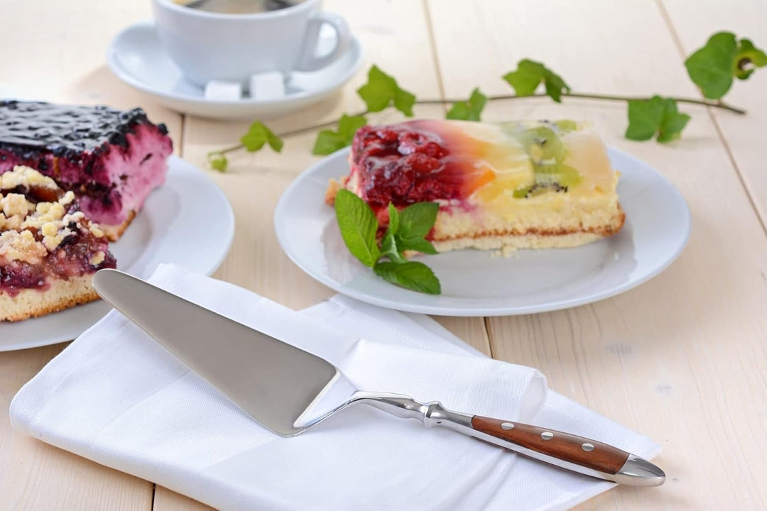 GRÄWE Besteckset, Nürnberg, 66-teilig, 12 Personen, Edelstahl, brauner Griff, rustikal, schwere Qual
