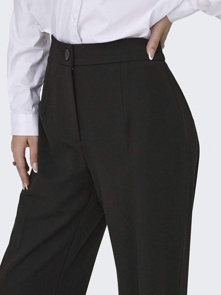 ONLY Damen Onlmia Hw Straight Pant Tlr Noos 34W / 32L Schwarz, 34W / 32L Schwarz