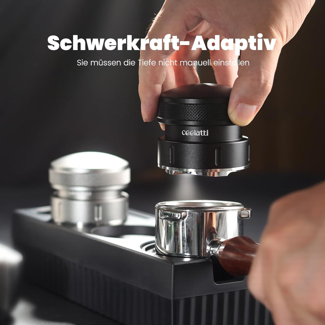 Espresso Leveler 54mm, Schwerkraft Espresso Distributor für 54mm Kaffee Siebträger, Coffee Distribut