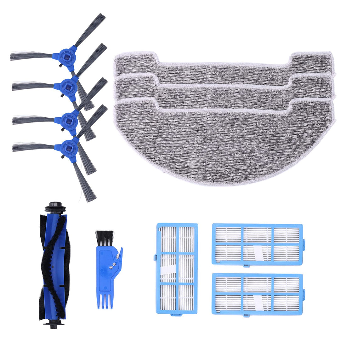 Marhynchus Home Roboter-Staubsauger-Kit Seitenbürste Lappenfilter Hauptbürsten-Set für 850T Clean Su