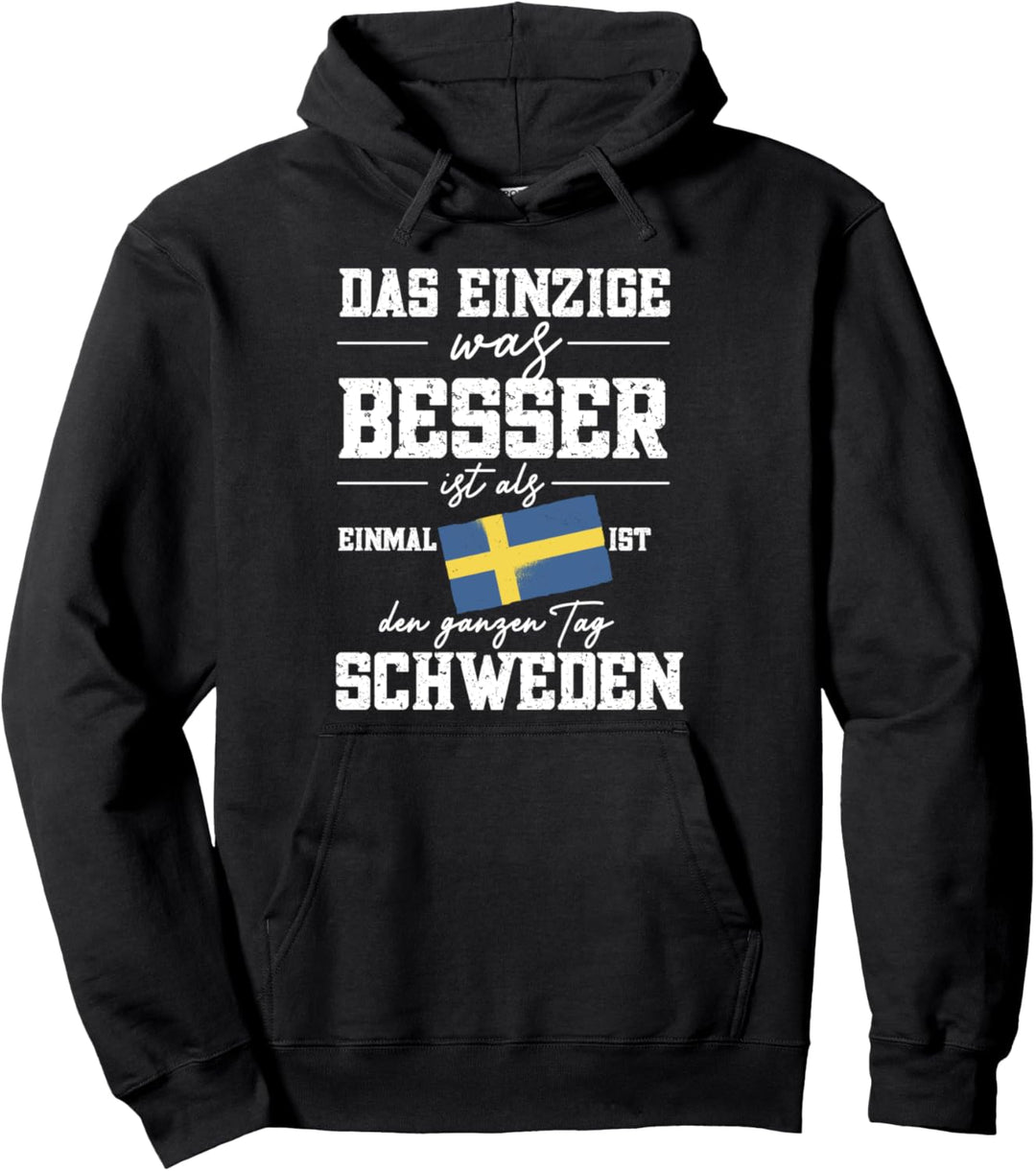 Einmal Schweden immer Schweden Flagge Urlaub Skandinavisch Pullover Hoodie