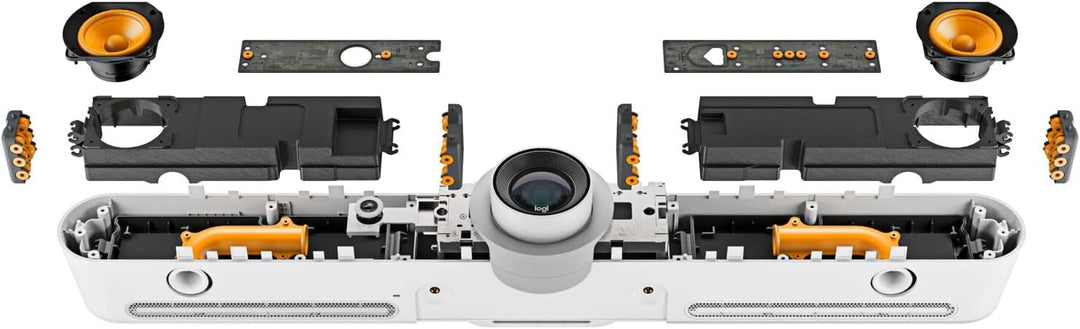 Logitech Rally Bar - 4K, 30fps, 90° FOV, 15x Zoom, Weiss - B-Ware