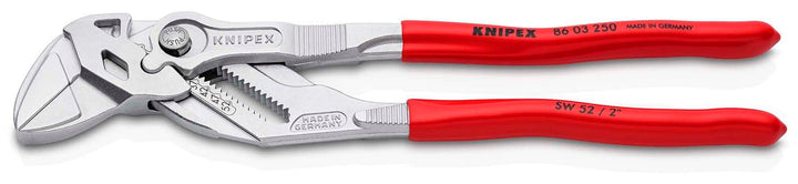 KNIPEX Zangenschlüssel, Multi-Schraubenschlüssel, Chrom-Vanadium, Rostschutz verchromt, 250 mm, 86 0