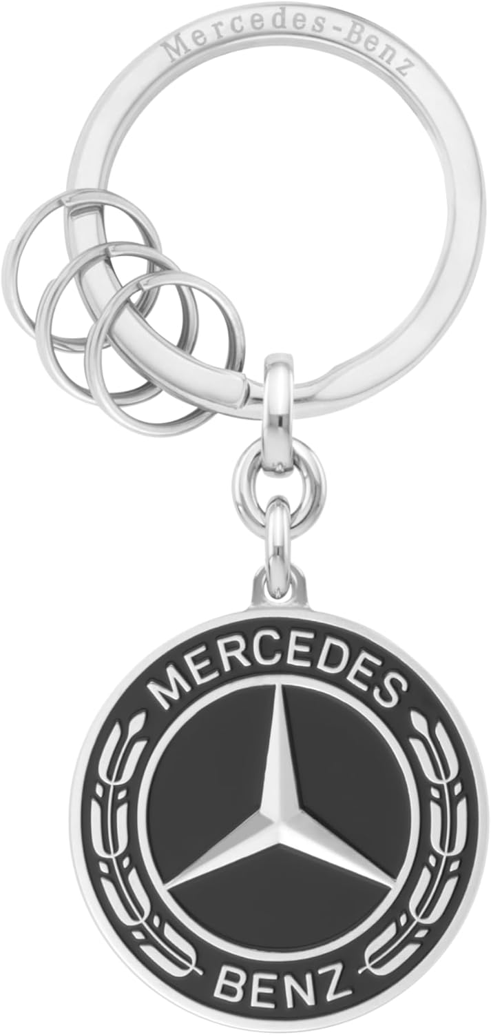 Mercedes-Benz Collection Schlüsselanhänger Untertürkheim | schwarz/silberfarben | Edelstahl