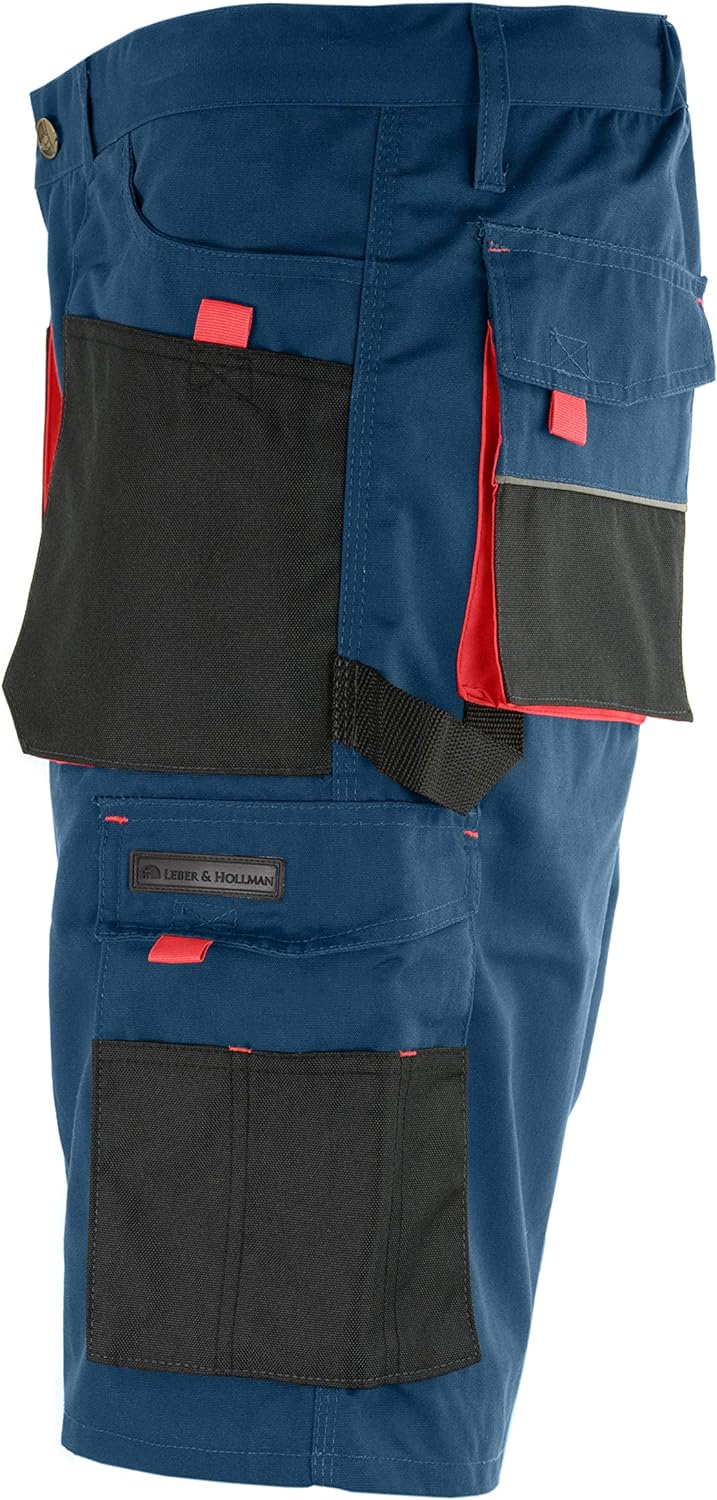 Reis Kurze Arbeitshosen Herren mit Werkzeugtasche - Arbeitsshorts für Garten, Werkstatt und Arbeit,