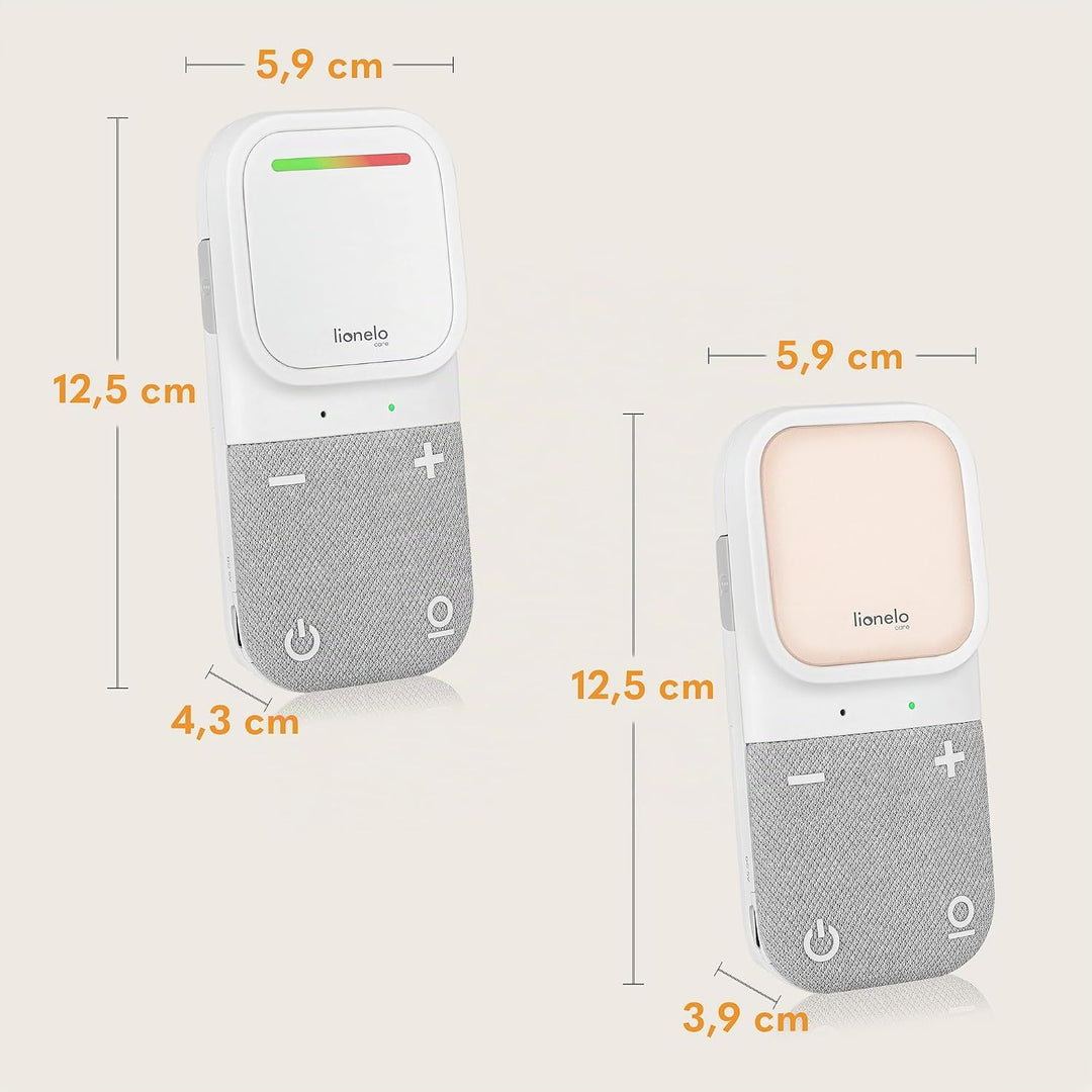 LIONELO Babyline 2.2 Elektronisches Audio Babyphone mit Nachtlicht, Reichweite bis zu 400 m, Zwei-We