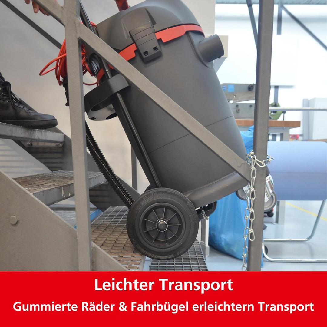 Starmix uClean LD-1445 Wet - Nass-/Trockensauger mit Ablassschlauch, stabilem Fahrgestell, 1400 W, 4