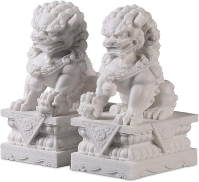 Wächter Löwen-Figur,Chinesische Feng Shui Skulptur Deko,FOO Dogs Statue,Kunsthandwerk,Ornamente für