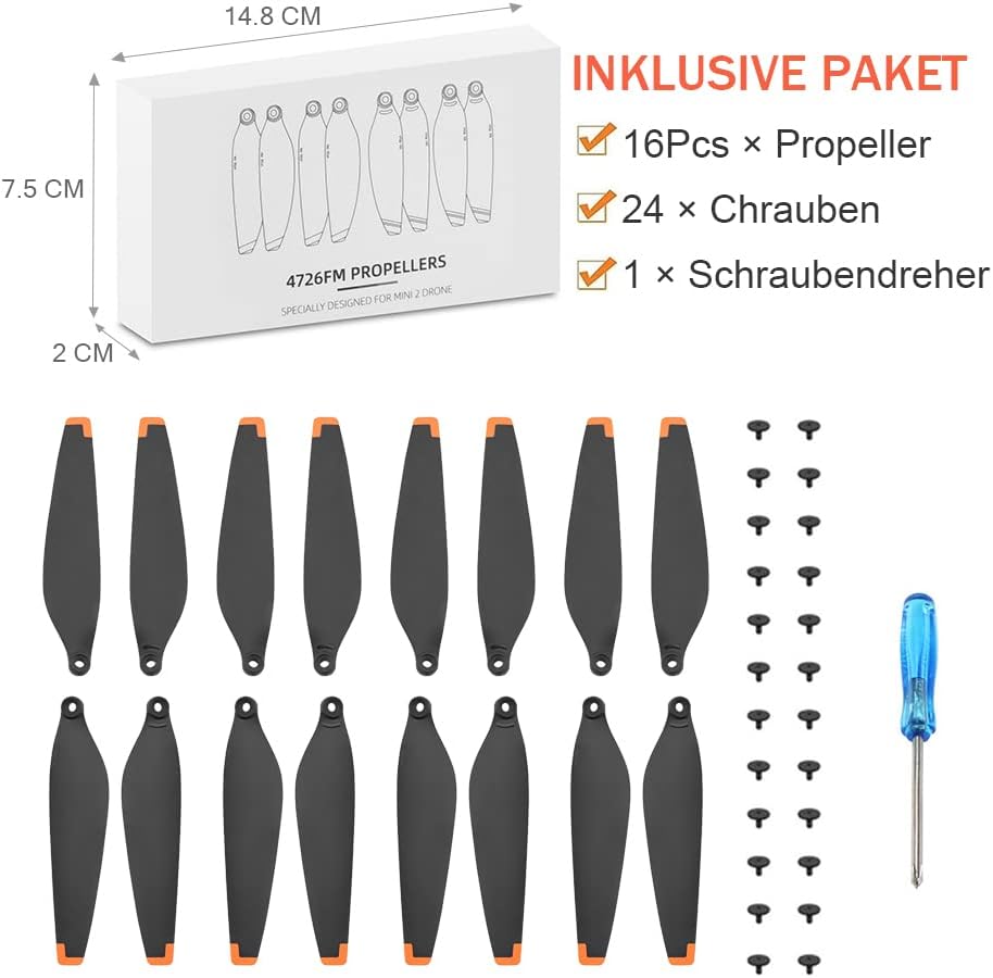 Mini 3 Pro Propeller, 16 Pcs Mini 3 Pro Propeller Ersatzklingen, Mini 3 Pro
