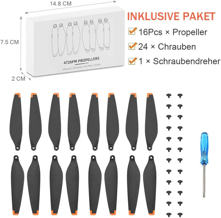 Mini 3 Pro Propeller, 16 Pcs Mini 3 Pro Propeller Ersatzklingen, Mini 3 Pro