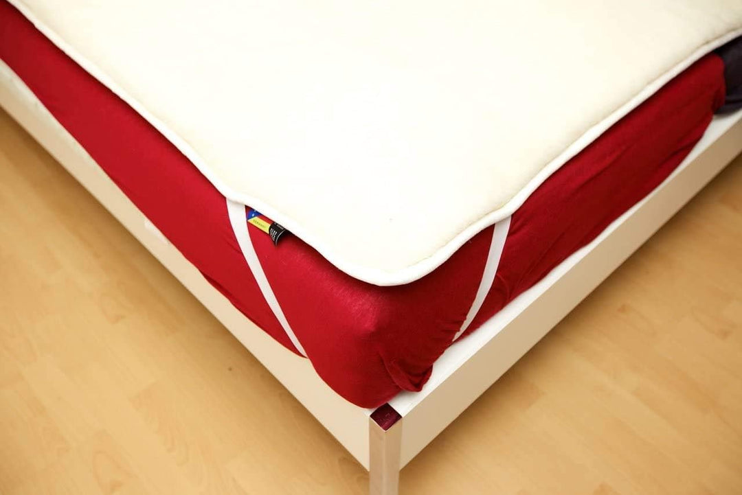 Unterbett, Matratzenauflage, Bettauflage, Schonbezug 100% Wolle (220x200), 220x200