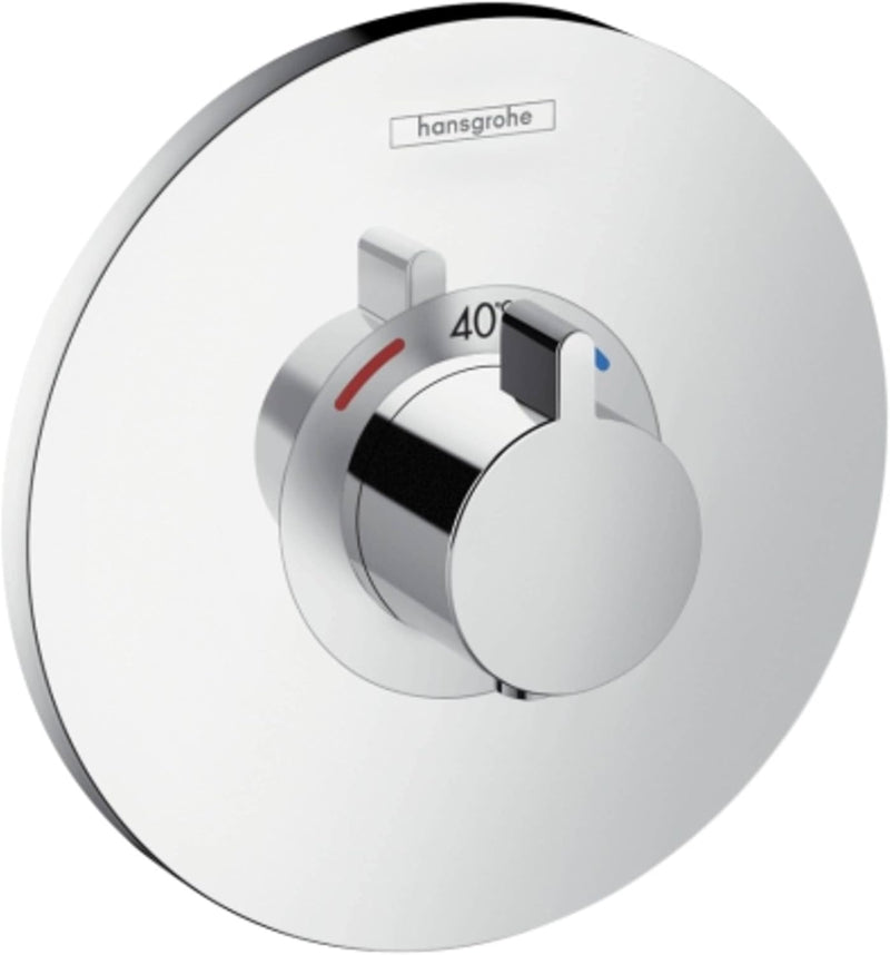 hansgrohe Ecostat S Unterputz Thermostat, für 1 Funktion, Chrom für Durchfluss bis ca. 37l/min Dusch