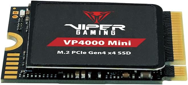 Patriot Memory Viper VP4000 Mini 1TB M.2 2230 PCIe Gen4 x4 SSD - Solid State Drive - VP4000M1TBM23,