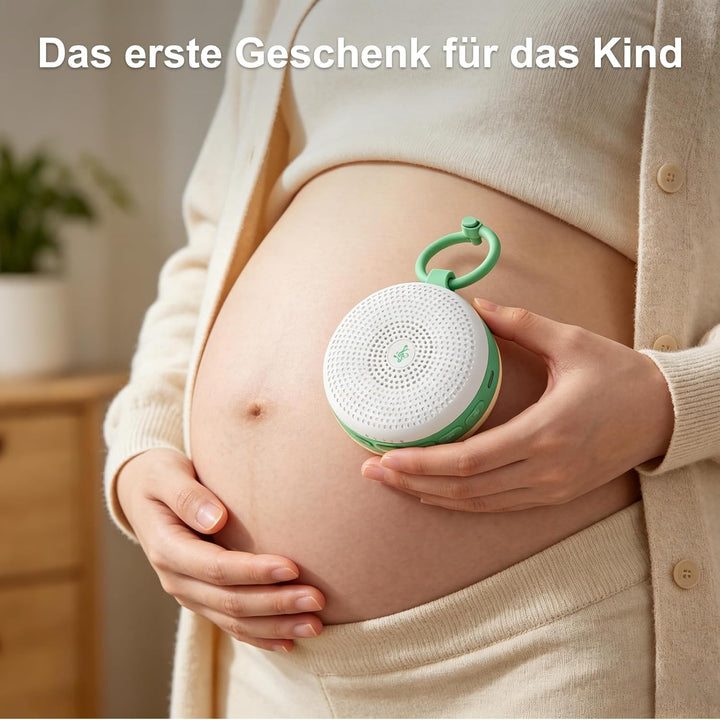 White Noise Machine Baby mit Nachtlicht, einschlafmusik mit 30 Sounds, Weisses Rauschen Gerät für Ne