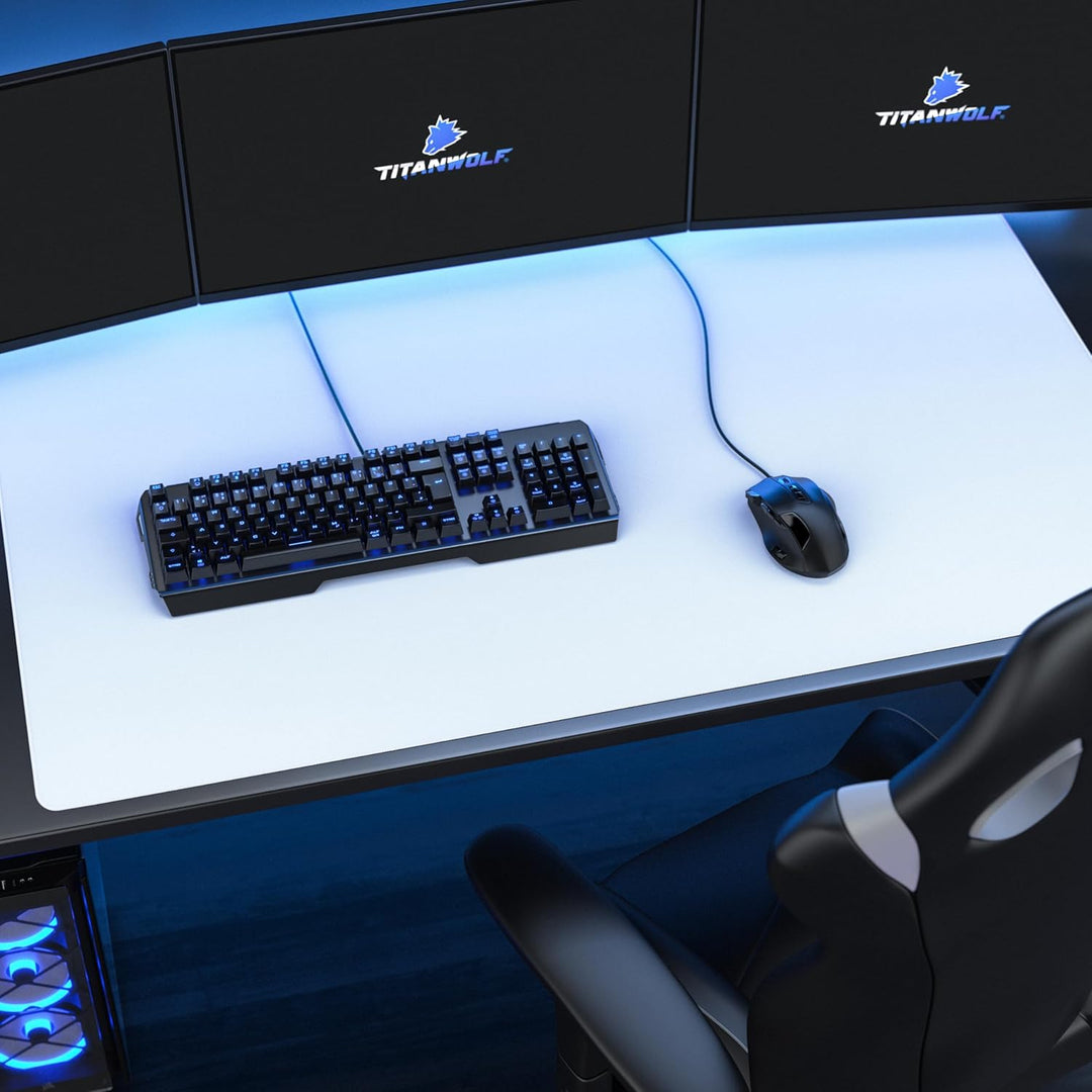 Titanwolf - XXXL Übergrösse Mauspad 1200x800mm - Gaming Mousepad Gross - 120x80 cm Tischunterlage La