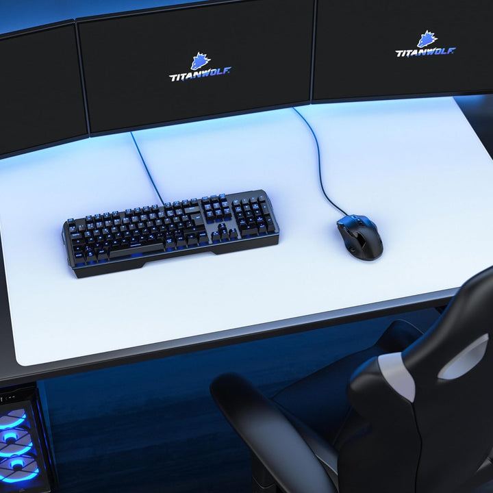 Titanwolf - XXXL Übergrösse Mauspad 1200x800mm - Gaming Mousepad Gross - 120x80 cm Tischunterlage La