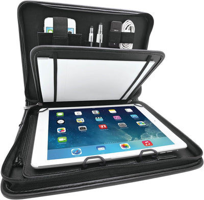 Wedo 5875901 Tablet Organizer Elegance (mit Universalhalter für Tablet PC (9,7 bis 10,1 Zoll)) schwa