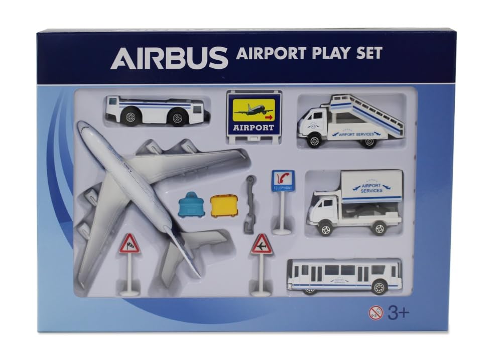 Limox Airbus A380 Flughafen-Kit, Airbus A380, Flugzeug, Jungen, Unisex, Massstab 1:144