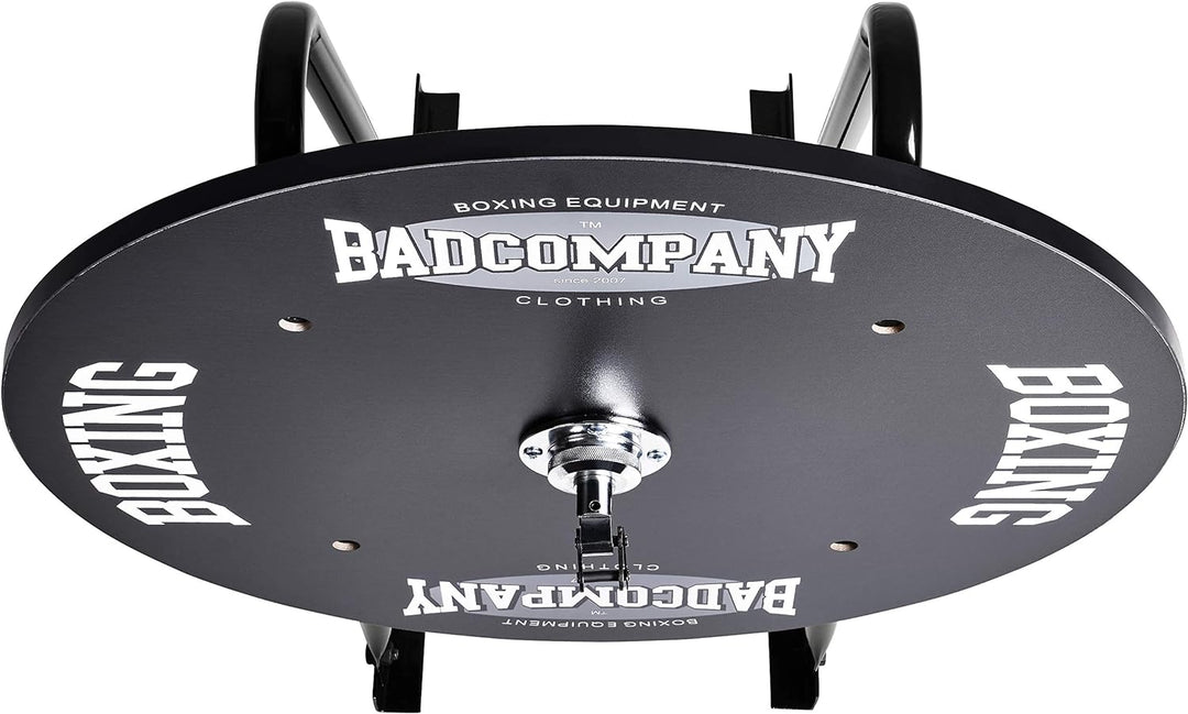 Bad Company Speedball Plattform mit Rindsleder Retro Boxbirne medium zur Wandmontage I BCA-130
