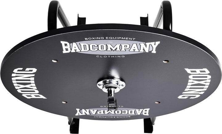 Bad Company Speedball Plattform mit Rindsleder Retro Boxbirne medium zur Wandmontage I BCA-130
