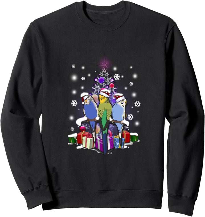 Wellensittiche Sittich Vogel Nymphensittich Weihnachten Xmas Sweatshirt